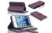 Shock Proof Leather Apple iPhone Case Purple Sheepskin Mobile Phone Wallet Cover