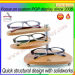 Customized wooden display stand for eyeglasses