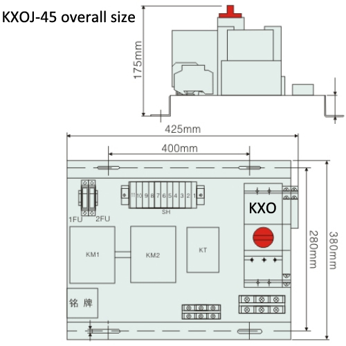 KXOJ KXOJ2 start triangle voltage reducing starter control and protecting switching device series