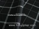 Plain Weave Black and White Plaid Yarn Dyed Women-specific Rayon Viscose Fabric