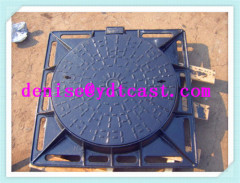 cast iron manhole cover drain cover EN124 D400 WITH FRAME