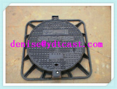 cast iron manhole cover drain cover EN124 D400 WITH FRAME