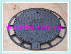 Cast Iron Cover and Frame of EN124 with twoTriangular etisalat Manhole Cover