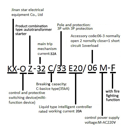 KXOZ autotransformer starter control and protective switching device series: