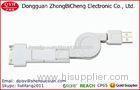 3 in 1 USB Retractable Charge Sync Cable Line For Android Cell Smartphone