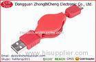 Two Sided Pull Sync Data Micro etractable usb cable