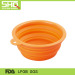 Collapsible silicone pet bowl