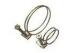 Iron Steel Galvanized Double Wire Hose Clamp For Purify Dust 20 - 24mm