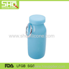 Collapsible silicone traveling cup