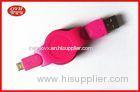 Android Phone Retractable Micro USB Cable Colorful ABS Two Way