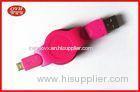 Android Phone Retractable Micro USB Cable Colorful ABS Two Way