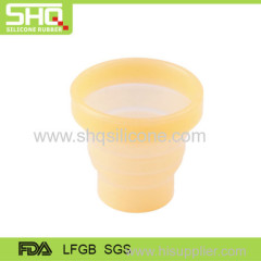 Food grade folding silcione drinking cup