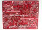 4 Layer FR4 Multi Layer PCB UL Marked RED Solder Mask for Power Supplier