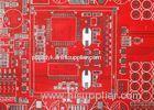 High Density Multi Layer PCB OSP FR4 Red Solder Mask White Silkscreen