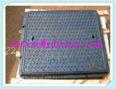 Cast iron/Ductile iron Square manhole cover EN124 D400