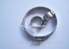 6.3 - 8.0mm 304SS W4 Single Ear Hose Clamps For Putify Dust 5 ~ 7mm Band Width