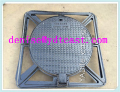 Cast Iron Cover and Frame of EN124 with twoTriangular etisalat Manhole Cover