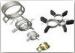 Automotive Galvanized Hose Clamps 0.8mm / 1.0mm / 1.2mm Thickness