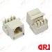 Female RJ11 / RJ12 Cat3 Keystone Jack for Ethernet 10BASE-T