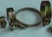 110 - 130mm Yellow Zinc Worm Drive Hose Clamps For Petrol-chemical Industry