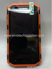 h-6 rug=ged phone WALKIE TALKIE gps ptt bluetooth1g 8g quad core rug-ged phone hummer h6 Postal mail can only