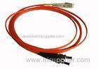 OM4 Optical Fiber Patch Cable , 50 / 125m Fiber Optic Jumper Cables ST to ST DX