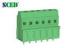 Green Plastic PCB Terminal Block Euro Style Pitch 3.81mm 300V 10A UL CE