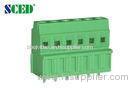 Green Plastic PCB Terminal Block Euro Style Pitch 3.81mm 300V 10A UL CE