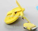 Yellow Iphone 5 HTC Micro USB Cable 4 In 1 Double Ended USB Charging Cable