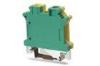 750V 73A Insulated UK10N Ground Screw clamp Terminal Block Green Yellow