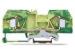 800V 76A 2 Conductor Ground Spring Terminal Block Mounted On SP35 Standard Rail