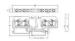 2 * 2 Conductor 800V 24A Spring Terminal Block , Front-entry Type