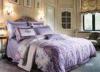 Noble Purple Sateen Cotton Bedding Sets , king size bedding sets
