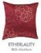 Red Turquoise Embroidered Decorative Pillows 100% Polyester For Seat Home