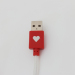 Top quality Flash lovely heart cable for iphone6 iphone5