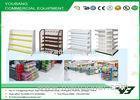 Double Side retail store display shelves and rack metal gondola unit