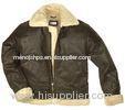 Short Fur Lined Leather Jacket