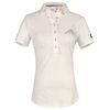 Summer Casual Ladies Polo T Shirt Clothing In White Color , European Style