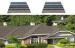 Waterproof Wood Grain Aluminum Colorful Stone Chip Coated Metal / Steel Villa Roof Tile