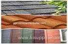 Arc / Classic Rainbow Lightweight Metal Roofing Tiles / Stone Coated Steel Roof Tile
