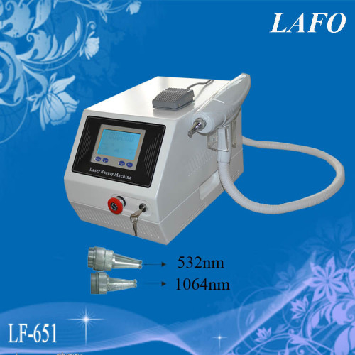 Portable ND YAG Laser Tattoo Remover For Salon Beauty Equipment
