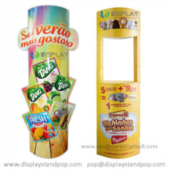 Advertising pop up cardboard totem lama display stands with vivid graphics