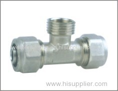 Aluminum Plastic Pipe Equal Tee Fitting