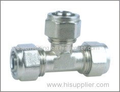 Equal Tee Fitting Pipe Fitting Brass Fitting