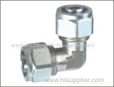 Aluminum Plastic Elbow Fitting Zinc Plated