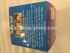 French reverse tuck gift packaging box with dust flaps printing