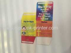 French reverse tuck gift packaging box with dust flaps printing