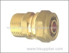 Aluminum Plastic Tube Straight Connector