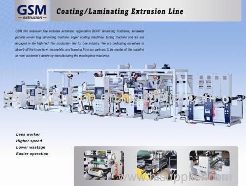 coating liminating extrusion line