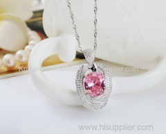 Lady Spinel Pendant with S925 Sterling Silver Platinum Plated